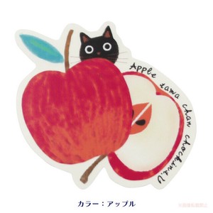 スイーツたまダイカットクリアステッカー（アップル）