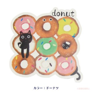 スイーツたまダイカットクリアステッカー（ドーナツ）