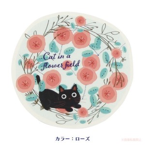 花たまダイカットクリアステッカー（ローズ）