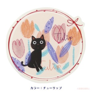 花たまダイカットクリアステッカー（チューリップ）