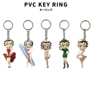 ベティちゃん ベティブープ Betty Boop 3D PVC KEY RING キーリング キーホルダー アメリカン雑貨 小物