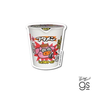 おやつカンパニー ダイカットステッカー ブタメン しょうゆラーメン パッケージ キャラクター OYT012