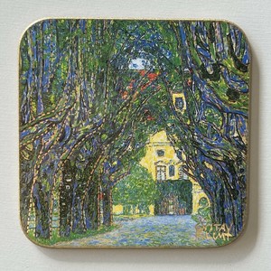 コルク コースター 輸入雑貨 クリムト klimt ウイーン ハンドメイド C-957 複製画 ミュージアム アート