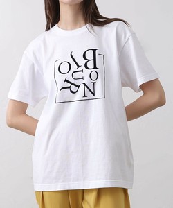【2025新作】フロッキー加工デザインTシャツ-Bonjour-