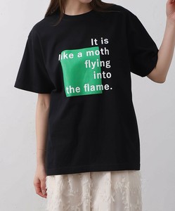 【2025新作】シルクスクリーン加工デザインTシャツ-It is like a moth-