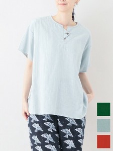 [SD Gathering] Button Shirt/Blouse Indian Cotton Stripe Cotton 3 Colors