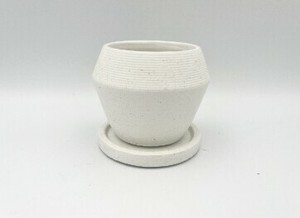 【ﾎﾟｯﾄ】ﾙﾚｯﾄﾎﾟｯﾄMW（受皿付）【ﾎﾜｲﾄ】
