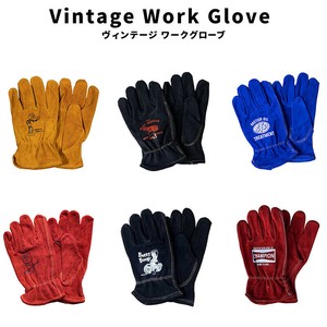 VINTAGE WORK GLOVE ヴィンテージ ワークグローブ Betty Boop 牛革 レザー DIY アウトドア キャンプ
