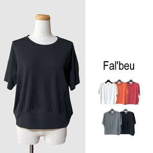 【SALE】【新作】　コットンレーヨン　ドロップショルダーカットソー　5色展開
