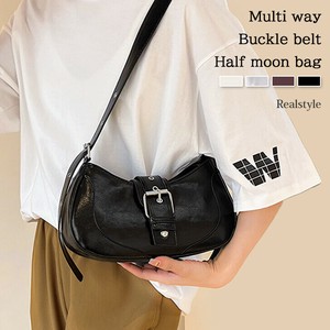 マルチway エコレザー バックル ベルト ハーフムーン バッグ czysbg01344
