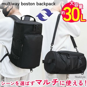 大容量30Lシンプルブラックマルチwayボストンリュック czysbg01366
