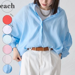 再入荷【each 新作】前後2Wayミニ衿シアーブラウス《人気》2025SS each東京