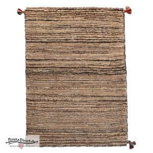 ギャッベ　ペルシャ　イラン　オーガニックウール　絨毯　ラグ　玄関マットL　62×82cm　ML2015_NE