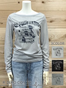 T-shirt Boat Neck Long T-shirt [2025 NEW]