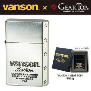 オイルライター　vanson×GEAR TOP　V-GT-05　ロゴデザイン　シルバー