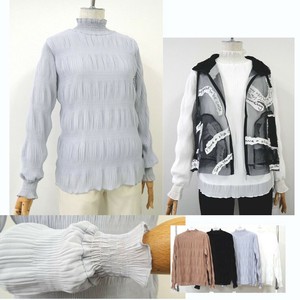 シフォンプリーツ 裏付シャーリング使いカットプル【2025新作】