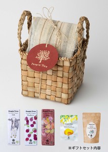 今季完売【フェアトレード】バスケット入り食品バラエティセット（小）