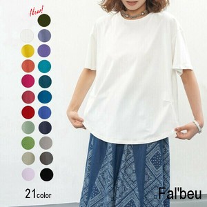【新色追加】サイドタックドコットンTシャツ　カットソー　21色展開