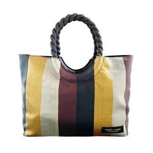 Handbag Brown Stripe