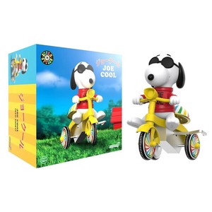 【第3弾 part1 新商品】PN025 Peanuts Super Cycles - JOE COOL  (Red Shirt w/ Yellow Trike)