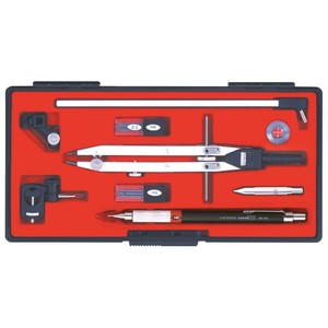 KD型製図器　QB　10品組　1-730-7401