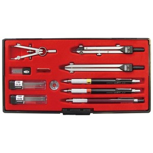 KD型製図器　SE　13品組　鉛筆製図セット　1-730-7034