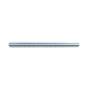 三角スケール　建築士用　30cm　副尺なし　1-882-0601