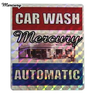 ■2025SS　新作■　MERCURY　ホログラムステッカー　CAR WASH