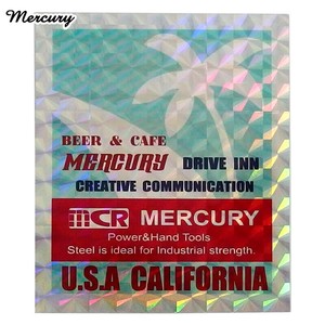 ■2025SS　新作■　MERCURY　ホログラムステッカー　BEER＆CAFE