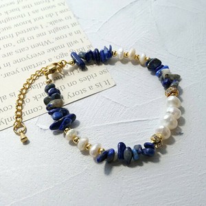 Gemstone Bracelet Turquoise/Lapis Lazuli Stainless Steel