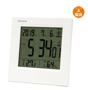 【ケース単位で販売】新品 フォルミア(Formia) 温度湿度表示付き電波時計 HT-009RC