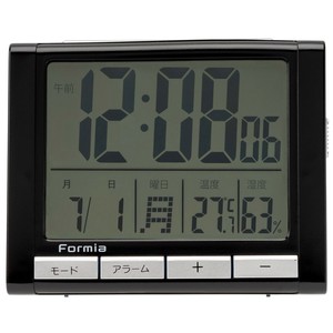 【ケース単位で販売】新品 フォルミア(Formia) 温度湿度表示付きデジタル時計 HT-017BK