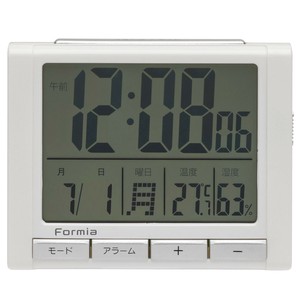 【ケース単位で販売】新品 フォルミア(Formia) 温度湿度表示付きデジタル時計 HT-017WH