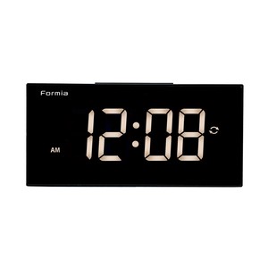 【ケース単位で販売】新品 フォルミア(Formia) LEDアラームクロック HT-026BK-Y