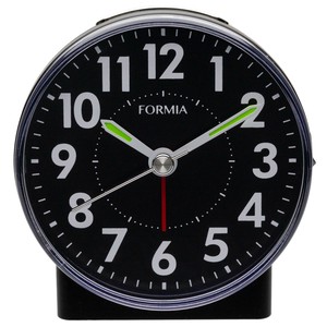 【ケース単位で販売】新品 フォルミア(Formia) 目覚まし時計 HT-A043W-BK