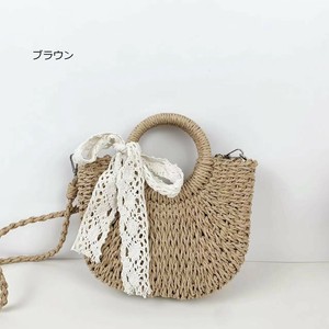 ショルダーバッグ 2色 ハンドバッグ ショルダー メッシュ リボン お出かけ