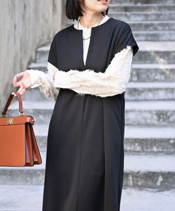 Casual Dress Beige Pinafore Dress