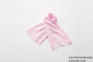 みやざきタオル 今治マフラー ショート 94cm×34cm No.33 ソフトピンク