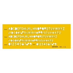 テンプレート　NO1-S　英字・数字　1-843-1011