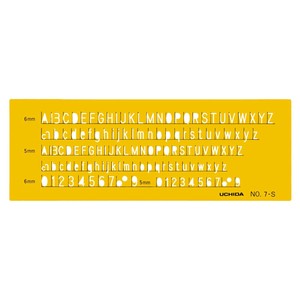 テンプレート　NO7-S　英字・数字　1-843-1017