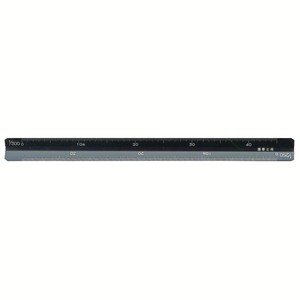 アルミ三角スケール15cm建築士用ブラック 014-0204