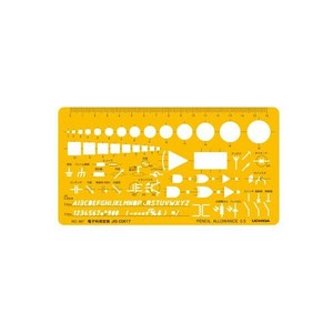 テンプレート No.867 電子科用定規 012-0022