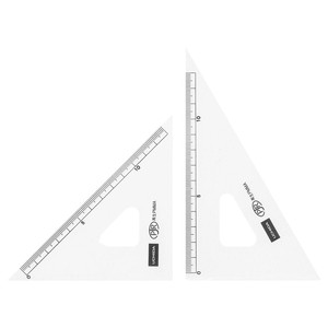 三角定規　15cm×2mm　目盛り付き　1-809-1502