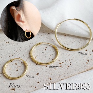 Pierced Earrings Silver Post Earrings One size fits all Unisex