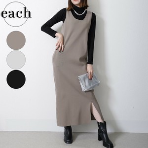 再入荷 前後 【each新作】2wayニット・ノースリーブワンピース（185958ベストセット可） each東京