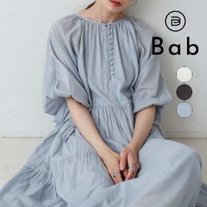 2025年新商品 洋装/连衣裙 补货 洋装/连衣裙 棉 褶边/木耳边 巴里纱