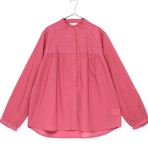 Button Shirt/Blouse Gathered Blouse