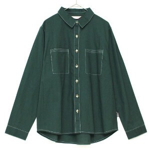 Button Shirt/Blouse Multi-colored Stitch
