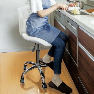 昇降式回転チェア キャスター付き