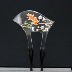 【かんざし】夏簪 クリア バチ型 金魚  (1171-1519-010)